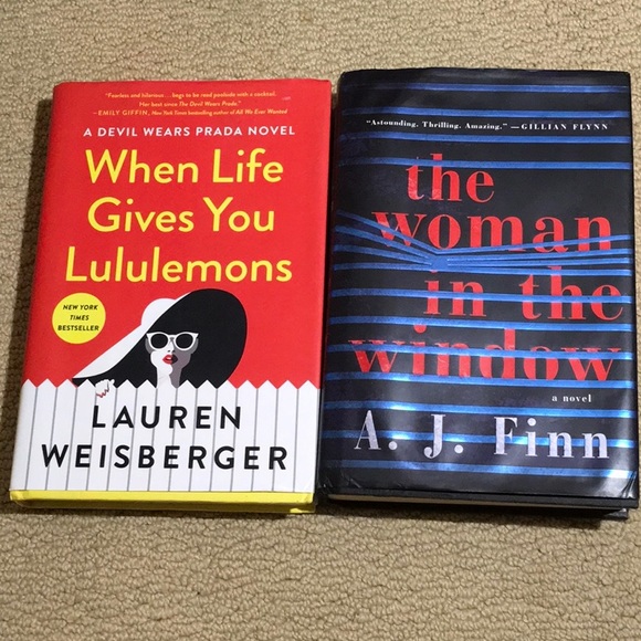 Lauren Weisberger/ A.J. Finn authors book lot 2